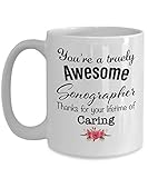 Thank You Gifts for Sonographer Appreciation Mug - You're Awesome Sonographer Retirement Gifts for Men Women Retired in 2018 Coffee Cup - 15 oz