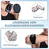 Xiuxhae Tutore Gomito di Tennis - mani entrambe Universale, Tutore Epicondilite Gomito Con silicone cuscinetto, Leggero Fascia Epicondilite Gomito(30g) sport prestazioni, Gomitiera per Epicondilite