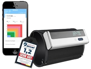 TIGA-MED Armfit Oberarm-Blutdruckmessgerät mit Bluetooth