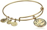 Alex and Ani Capricorn II Expandable Rafaelian Gold-Tone Wire Bangle Bracelet, 7.25