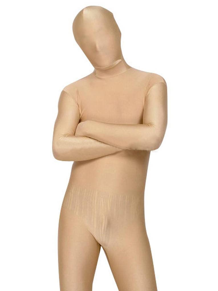 Amazon.co.jp: (YUUWA)全身タイツ 肌色 単色 大人用 開口部のない全身