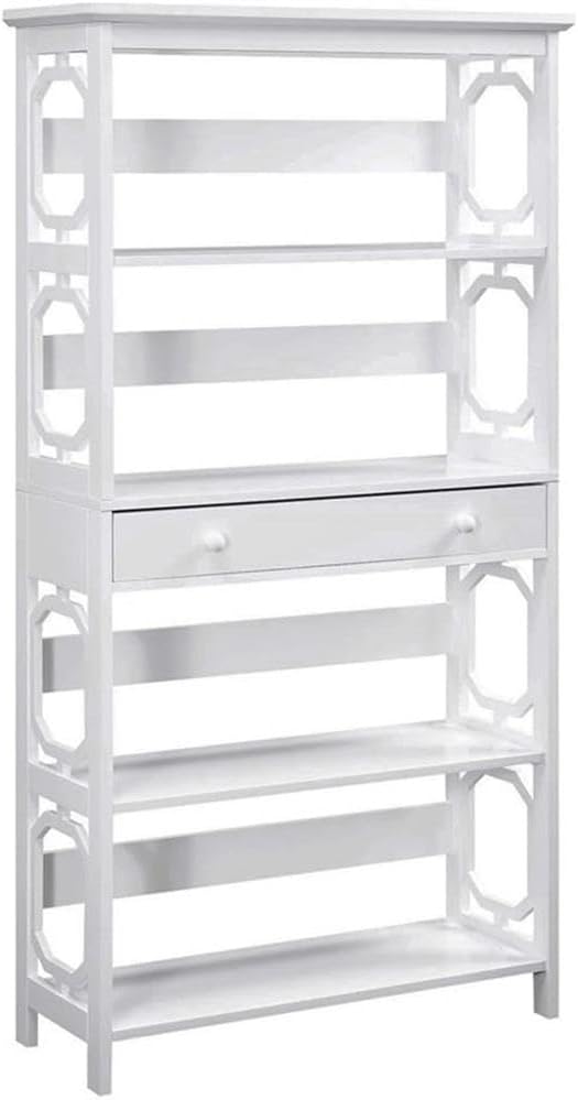 Convenience Concepts Omega 5 Tier Bookcase with Drawer, Espresso