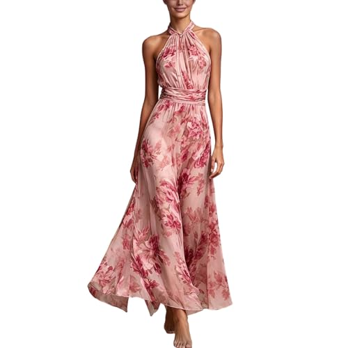 Vestido de playa largo para atardeceres de verano con silueta en A
