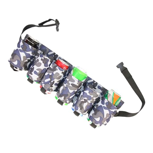 Osdhezcn Étui de ceinture de bière pouvant contenir 6 bouteilles de bière - Pochette pour femme et homme - Ceinture réglable - Sac de rangement pour boissons
