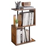 Aibiju Mesa Auxiliar Estrecha S, Marrón Rústico YD-ST003H