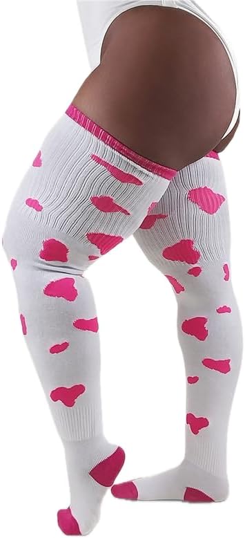 Thunda 太もも プラスサイズ サイハイソックス、オーバーニーハイブーツストッキング レッグウォーマー