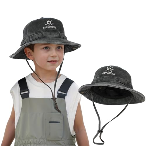 TAGVO Vintage Sonnenhut Kinder, Unisex Sommer Fischerhut Jungen...