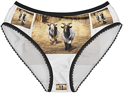 Domestic Goat Panties, Domestic Goat Underwear, Briefs, Cotton Briefs, Funny Underwear, Panties For Women