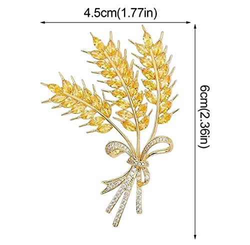 Broches bijoux de mode atmosphère chic avec détails couleur citrine