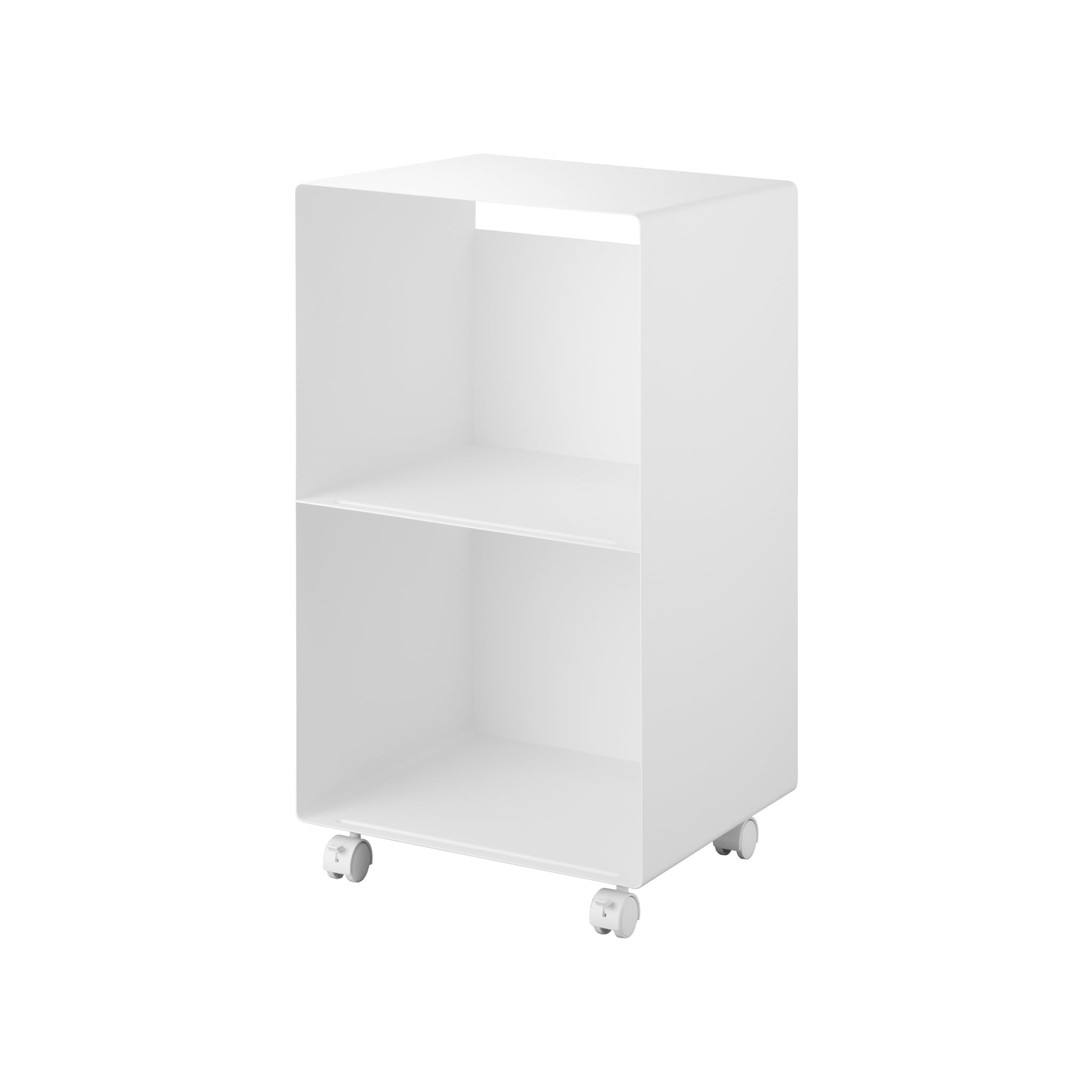 Support à disques à 2 niveaux blanc YAMAZAKI 10229 pour rangement vinyles