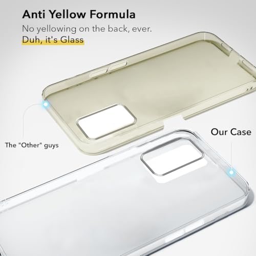Image of Jkobi Lifetime Anti-Yellow Clear Back Cover Case for Oppo A55 (Sleek Hard Crystal | Shockproof and Camera Protection)