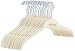 AmazonBasics Velvet Shirt Dress Clothes Hangers, 30-Pack, Ivory/Beige