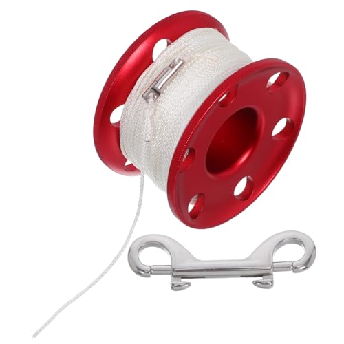 Carrete de buceo de aluminio con sistema integrado resistente Hemobllo