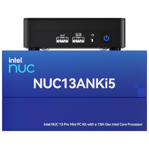 Image of Intel NUC 13 Pro Arena Canyon Mini PC, Core i5-1340P, 16GB RAM, 512GB SSD, Mini Computers Windows 11 Pro for Business Home Office, Support 8K /4K Quad Display /WiFi 6E /BT 5.3 /Thunderbolt 4(NUC13ANKi5)
