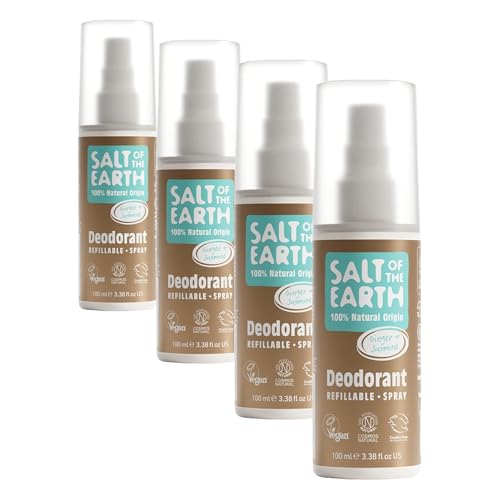 Déodorant naturel en spray anti odeur efficace jasmin gingembre rechargeable vegan