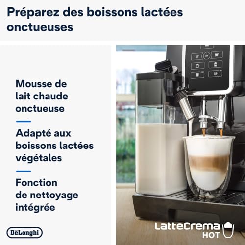 Machine À Café De'Longhi ECAM 350.50.B – Automatique, Réservoir Lait, 14 Tasses, Noir - vue 5