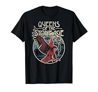 Official licensed Queens of the Stone Age merch featuring the bold Eagle design perfect for fans of alternative rock and powerful band imagery Lightweight, Classic fit, Double-needle sleeve and bottom hem