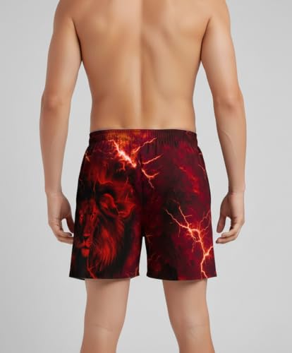Image of BLACKSMITH Stylish All Over Printed Regular Fit Men's Boxer Shorts with Side Pocket - Soft and Stretchy Elastic No Marks Waist Band - Pack of 2