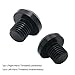 AUTOVIC 2pcs Universal Motorcycle M10x1.25 Mirror Hole Plugs for Yamaha FZ-07 MT-07 FZ-09 MT-09FZ Honda CRF250 CB500F XL700V NC750X CRF1000L BMW G310 Kawasaki Suzuki