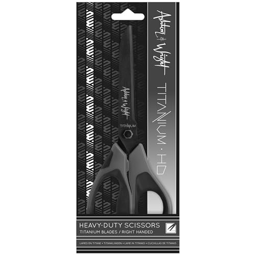 Ashton and Wright - Titanium HD - Heavy Duty Scissors for Office, Home, Kitchen, and Craft - 210mm / 8” - Titanium Coated Blades (Grey, Right Handed) - Image 2