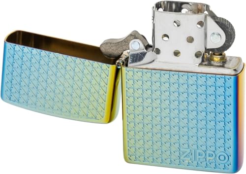 Encendedor Zippo aceite titanio doble cara negro miniatura 3