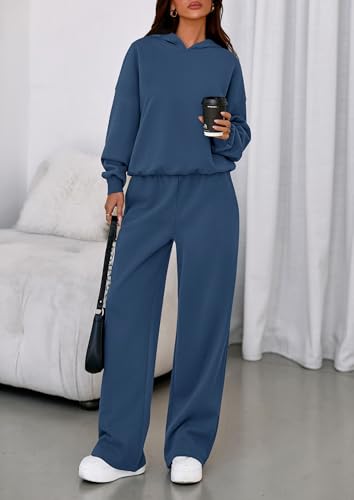 PRETTYGARDEN Womens Sweatsuits 2 Piece Set 2025 Casual Winter Long Sleeve Hoodie Loose Wide Leg Sweatpants Fall Tracksuit2