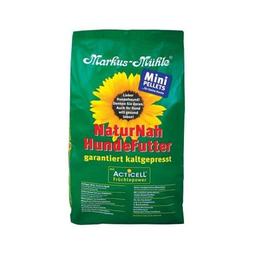 Markus Mühle NaturNah Mini Glutenfrei kaltgepresstes Trockenfutter für kleine Rassen ausgewachsene Hunde mit hohem Proteingehalt und wohltuenden natürlichen Inhaltsstoffen, 5 kg
