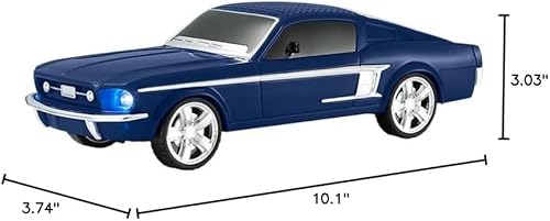 Miniatura 10 de QFX Bluetooth 1965 Retro Car Replica Altavoz, Altavoces de 3 pulgadas, Enlace manos Libres, Micrófono incorporado, Radio FM y Luces LED de fiesta,