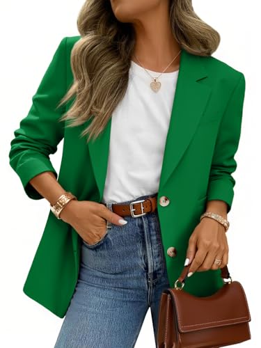 Cicy Bell Womens Business Casual Blazers Long Sleeve Button Down ...