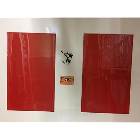Motorsportandaccessories RALLY MUDFLAPS RED 500mm x 300mm 3MM PVC - PAIR MUDFLAPS - MSA RALLY MUDFLAPS Cover