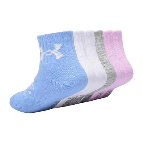 Under Armour 6PK UA UNICORN CHEER ESSENCIAL QUARTERS, Branco, 2-4T