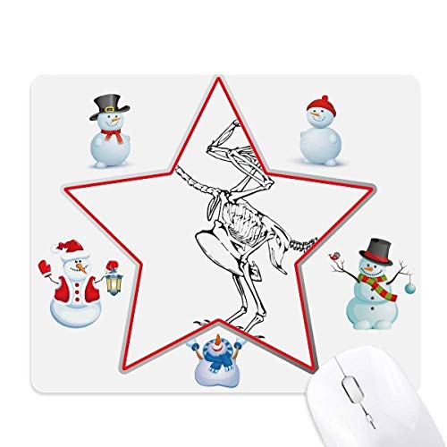 Tapis de souris famille bonhomme de neige de Noël glisse fluide pour graphiste
