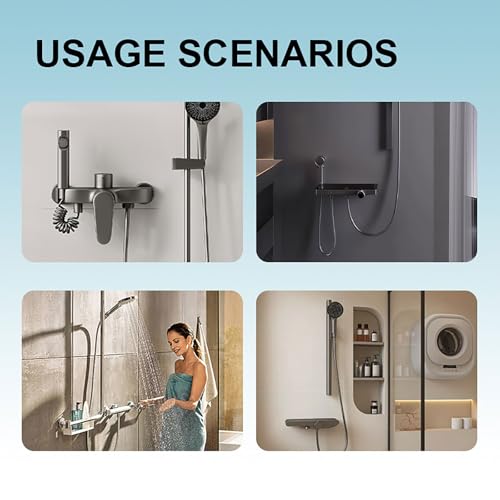 Manguera de ducha flexible con diseño antitensión y junta hermética 7