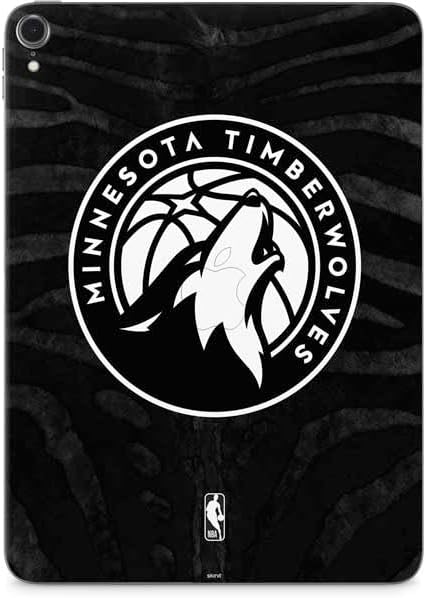 Skinit Decal Tablet skin compatible with iPad Pro 11in (2021) - Officially Licensed NBA Minnesota Timberwolves Black Animal Print Design