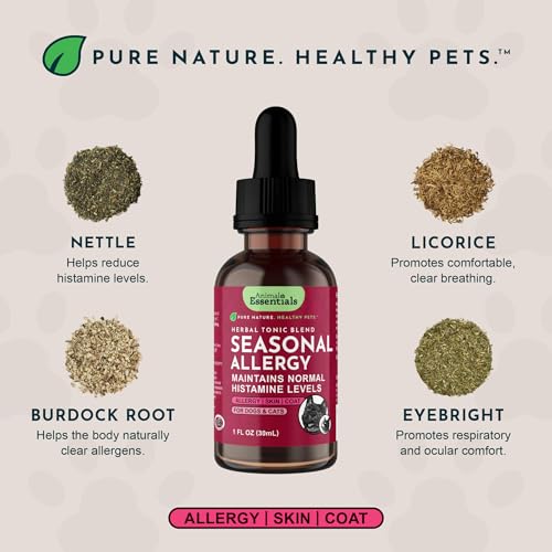 Animal Essentials Seasonal Allergy Treatment for Dogs - Liquid Herbal Support for Dogs & Cats, Wellness Supplement for Sensitive Skin & Seasonal Comfort, Licorice Tincture, 100% Organic - 2 fl oz - Thumbnail 3