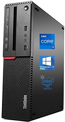 Lenovo ThinkCentre M900 SFF Desktop Computer, Intel Core i7-6700 Upto  4.0GHz, 32GB RAM, 1TB SSD, 4K 2-Monitor Support DisplayPort, HDMI, DVD-RW,  AC