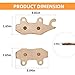 Front Rear Brake Pads Sintered for Yamaha YFZ450 YFZ450R YFZ450X Raptor 700 700R, OEM# 5TG-W0045-20-00 5TG-W0045-30-00 5TG-W0046-10-00