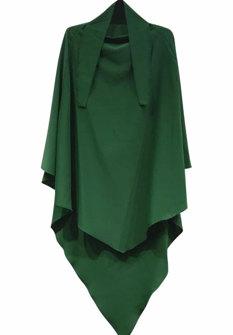 Signature Brand Single Layer Triangular Khimar-Hijab-Niqab-Scarf for Girls & Women in Single Layer | Tie Back Burkha Jilbab Khimar Style Abaya Hijab Niqab Islamic Modest Wear