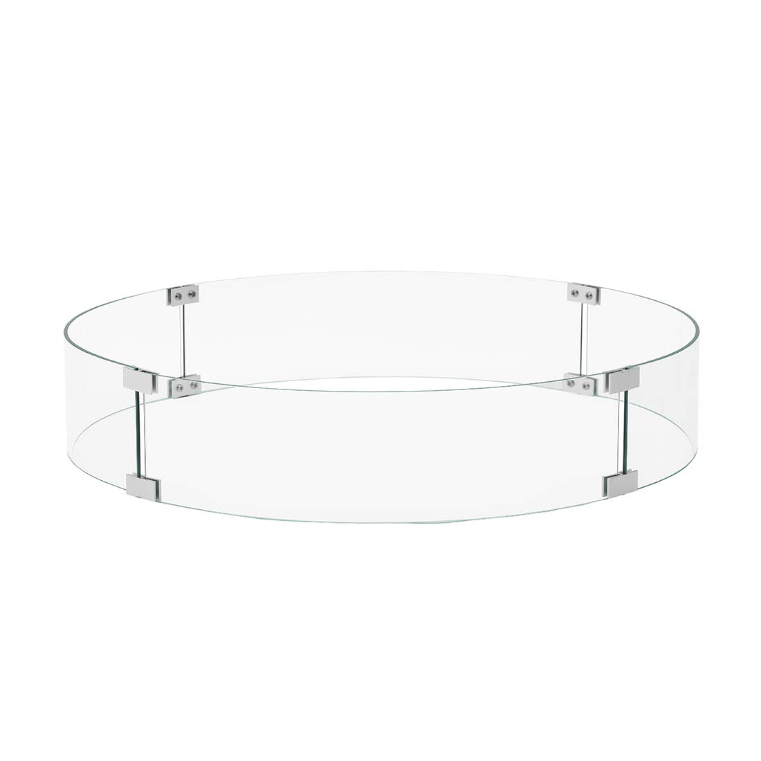 Midwest Hearth Fire Pit Wind Guard Glass Shield (Round, 23