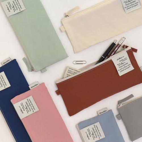 Image of Monolike Archive 247 Flat Pen Case, Mint - Pencil Pouch, Portable Pencil Bag, Pencil Case, Office Pouch case, Pen case