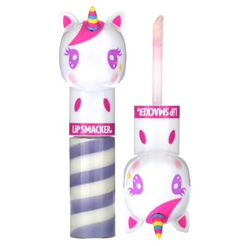 Lip Smacker Lippy Pals Swirls Unicorn Flavored Moisturizing & Smoothing Soft Shine Lip Balm Hydrating & Protecting Fun Tasty Glossy Finish Cruelty-Free & Vegan - Unicorn Frosting