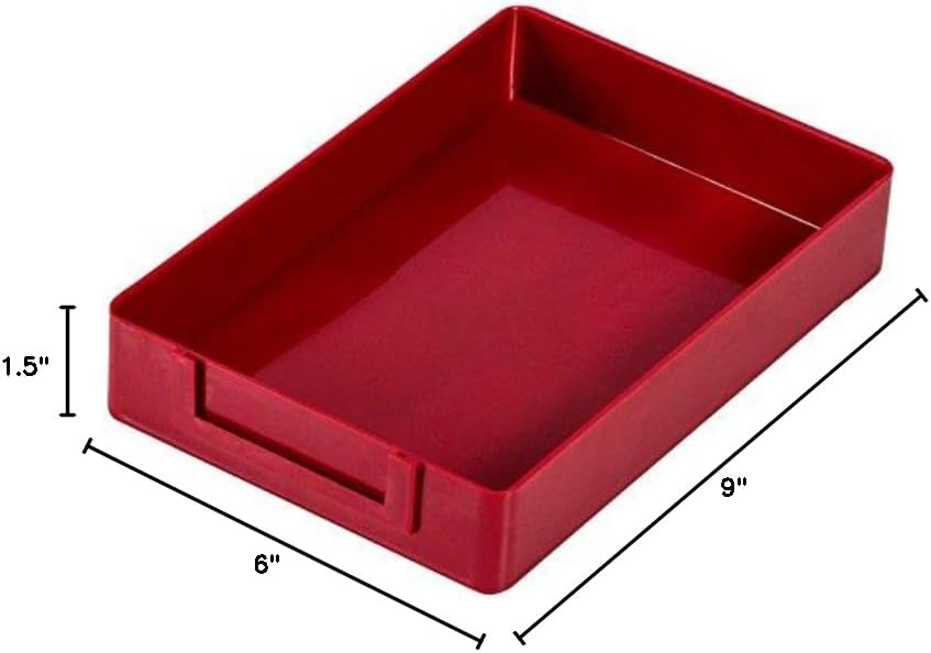 Hilco Standard Jobs Trays Box of 24 (Red)