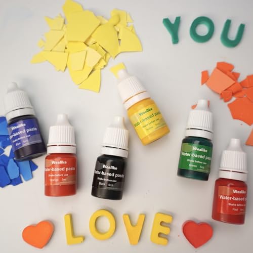 Wealike Eco Resin Casting Powder 6.6lbs/3000G,Water-Based Ceramic Resin Plaster with 6PCS Pigments,20-30 Minutes Demold.Easy Mix for Home Decor &DIY Art