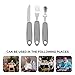 Lurrose 1set Portable Adaptive Utensils for Elderly Non- Silverware Grip for Hand and Rehabilitation Tableware for Home Use