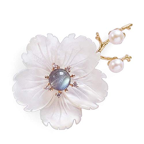 CCijiNG Brooches and Pins for Women with Crystal, Sakura Cherry Blossom Brooch Pins for Women Jewelry Gifts for Valentines Day Wedding Party, Fashionable Accessories Flower Brooches and Pins