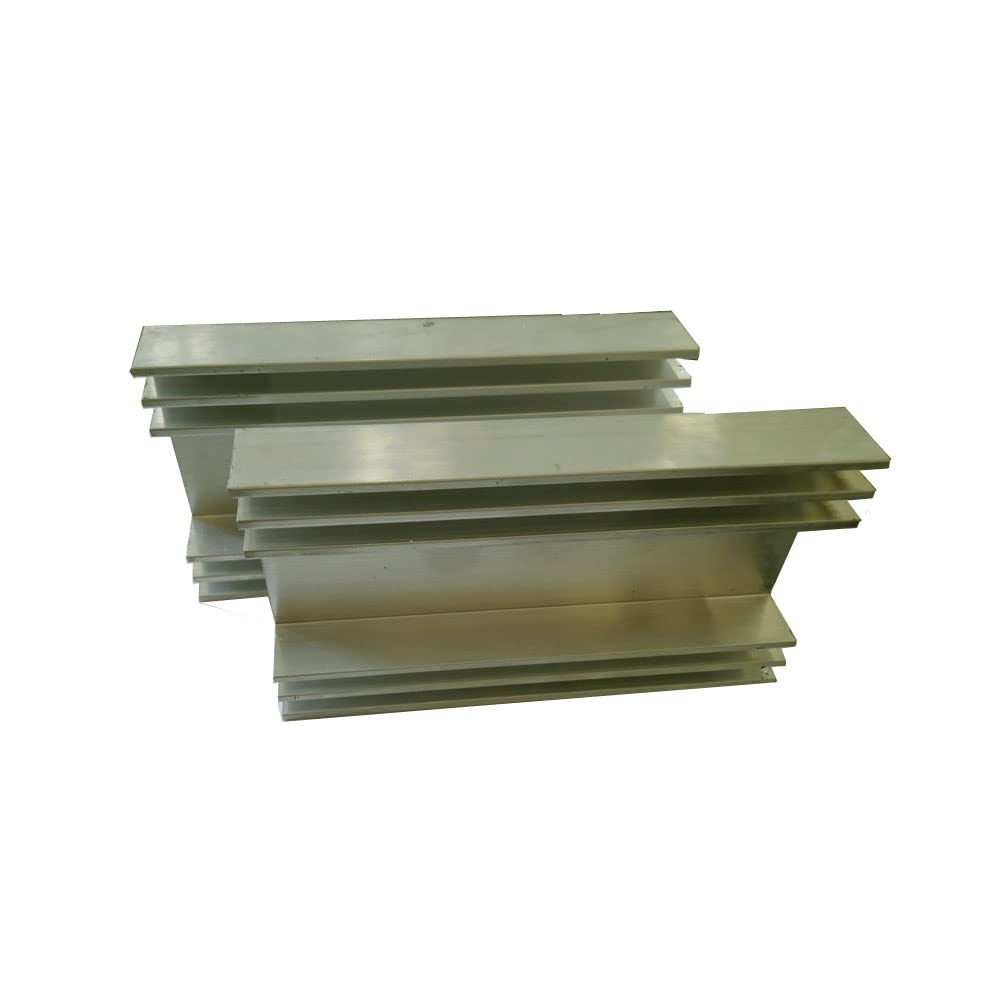 Heat Sink for Aluminum (12.5 CM * 7.5 CM * 1.8 CM) Heat Sink for Cooling purpuse in Power Amplifier, Transister, MOSFET and SCR (Pack of 2).