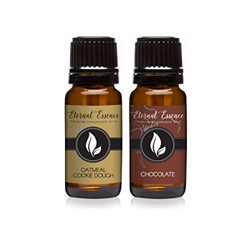 Image of Eternal Essence Oils 2 Pack 10ml Premium Fragrance Oil - Oatmeal Cookie Dough & Chocolate - for Candle, Soap Making, Aromatherapy, Diffusers, Home Care, & Humidifiers