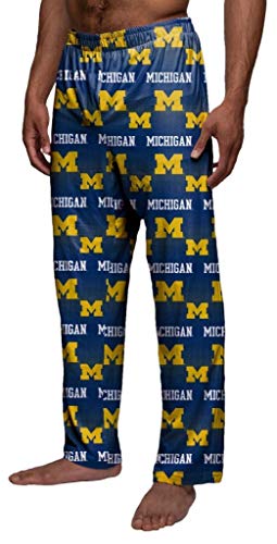 FOCO Michigan Wolverines Men's Scatter Pattern Pajama Lounge Multi Color Pants2