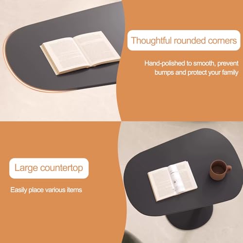 Table de bureau blanche et table basse compacte pour ordinateur portable et espace réduit