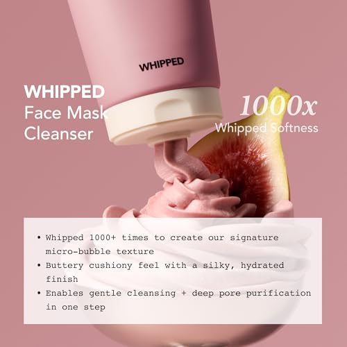 Image of Whipped Korean Skincare Face Wash, Doubles as a Face Mask, Fig Butter, Moisturizing Vegan Facial Cleanser for Dry Skin and Barrier Care with Ceramides, Niacinamide, Hyaluronic Acid